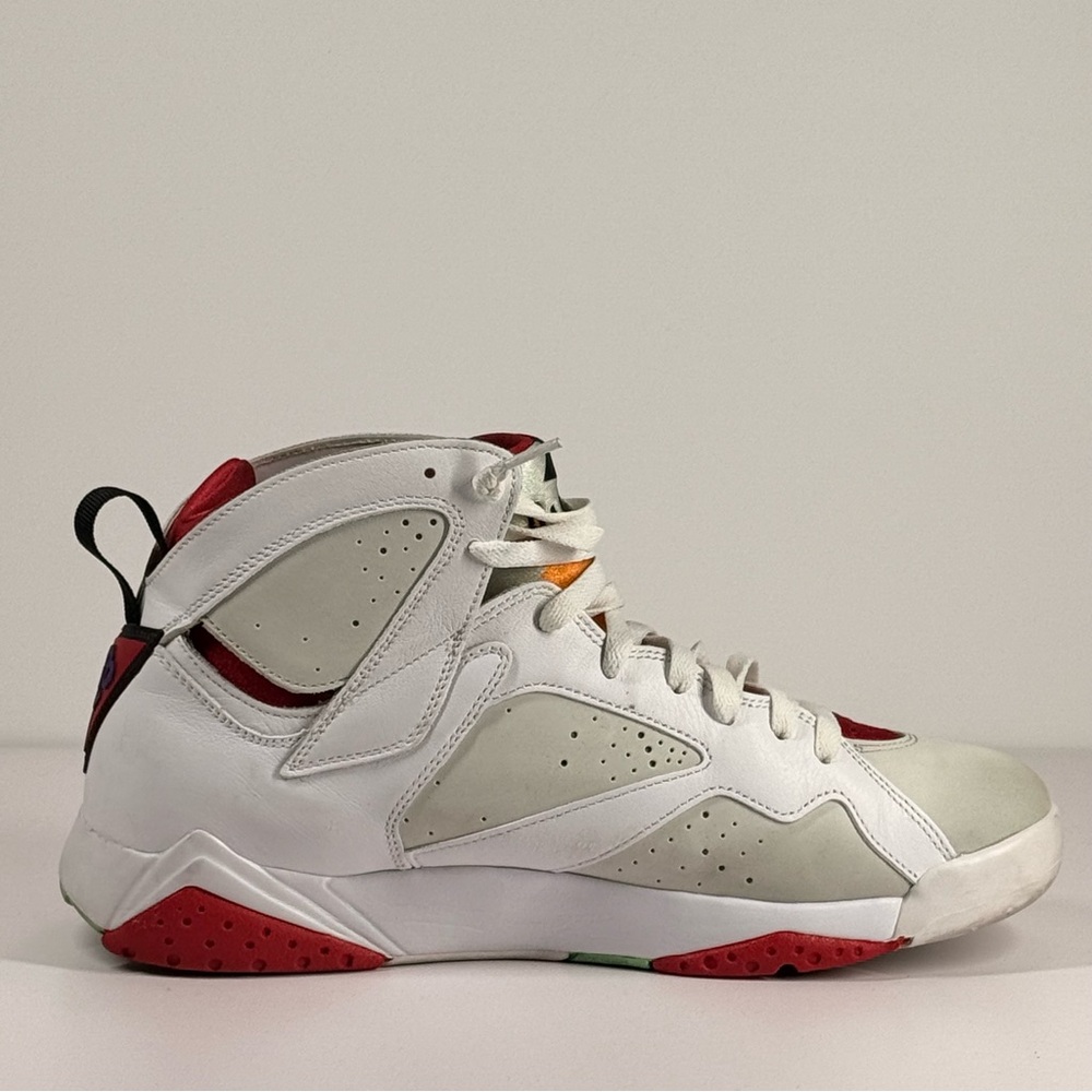 Air Jordan 7 Retro Hare White True Red Men's Size 12 - 304775-125 - Picture 5 of 13